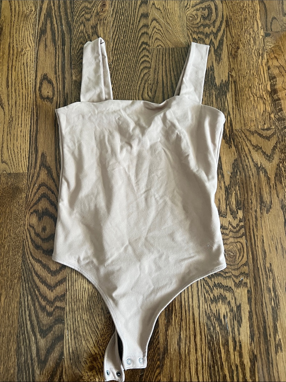 Abercrombie & Fitch Cream Scoop Neck Bodysuit